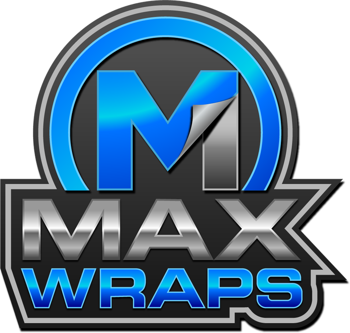 Max Wraps logo: a peeling M above the words MAX WRAPS
